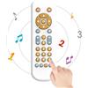 KOESMG Baby TV Telecomando con Luce e Suono, Giocattolo Educativo Precoce Musicale del Bambino con Inglese/Francese/Spagnolo, Giocattolo Regalo per 6 Mesi + Bambini (Bianco)