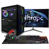 NitroPC - Pack Diamond Plus | Computer gaming completo (Intel i7 13700K 16/24 5.2GHz, RTX 3060 12GB, RAM 32GB, M2 2TB, Windows 11, RGB | WiFi, monitor 24, tastiera, mouse, cuffie) PC fisso