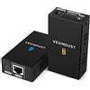 VEDINDUST HDMI Extender 60M fino a 196 piedi Trasmettitore Ricevitore a RJ45 Cat5e Cat6 Cat7 Ethernet cavo Supporto Locale EDID Copia 1080p 3D per Playstation