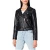 ONLY Onlvera Faux Leather Biker CC Otw Giacca, Nero, S Donna