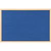 Bi-Office Pannello Ecologico In Feltro Blu Earth, Bacheca Per Avvisi In Feltro Con Look In Legno Ecologico e Cornice In Legno Quercia, 90 x 60 cm