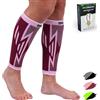 Feel Recovery 2 Fasce a Compressione Polpaccio per Uomo e Donne - Calze a Compressione Graduata e Elastiche da Corsa, Sport, Running, Ciclismo - Traspiranti e Antiscivolo (M, Bordeaux)