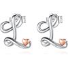 CELESTIA Orecchini Punto Luce Argento 925 Orecchini con Iniziale Lettera L Personalizzata Idea Regalo x Lei Fidanzata