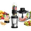 Biolomix Smoothie Maker, frullatore da 700 Watt, 3 in 1, frullatore multifunzione, frullatore per carne, tritaghiaccio, macinacaffè, con bottiglia sportiva da 570 ml, senza BPA, Tritan