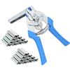 MOGOULUA Hog Set di Pinze per Anelli per Animali Domestici con 1200 Pinze per Recinzioni Anelli Clip per Recinzioni Materassi Auto Cuscini per Divani Recinzioni Animali Domestici Gabbie (blu)