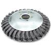 Buwico Testa di diserbo Filo di acciaio, 6/8 Pollice Spazzola rotante disco pennello ruota per attrezzi prato giardino agricoltura - foro interno 25.4mm (6 pollici)