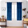 GIRASOLE HOME Coppia Tende Adelaide Morbide Oscuranti Termiche in Velluto 2 Pannelli da 70x150cm con Tasca, Blu