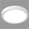 LVL Plafoniera piccola rotonda a LED, plafoniere piatte da 12W, lampada da soffitto moderna a filo per corridoio, bagno, cucina, camera da letto, ufficio (Bianco, Φ18cm-12W)