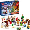 LEGO 60352 City Calendario Dell'Avvento 2022, Costruzioni Regalo A Tema Natalizio, Giochi Per Bambini, Minifigure Di Babbo Natale E Tappetino Da Gioco, Multicolore
