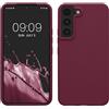 kwmobile Cover per Samsung Galaxy S22 Custodia - Back Case per Smartphone in Silicone TPU - Protezione Gommata - viola magenta