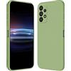 RankOne Custodia per Samsung Galaxy A52 / A52 5G / A52s 5G (6.5 Inches) Cover Morbida in Silicone TPU - Verde Matcha