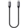 Satechi Cavo di Ricarica USB C a Lightning 25 cm con Certificazione Apple MFi, Ricarica e Trasferimento Dati 480 Mb/s per iPhone 14 e precedenti con Connettore Lightning