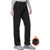 33,000ft Pantaloni da trekking da donna, impermeabili, in softshell, invernali, con calda imbottitura, da lavoro, da snowboard, antivento, da trekking, Nero , 36W x 29L