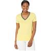 Tommy Hilfiger Maglietta da Donna con Scollo a V, Scarlatto, S