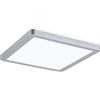 Paulmann 71007 Pannello LED Atria Shine 190x190 mm quadrato, incl. 1x11,2 W Bianco luce diurna, Cromato opaco, plafoniera in materiale plastico, plafoniera da soffitto 4000 K