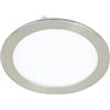 Eglo connect.z Smart Home Led faretto da incasso Fueva-Z in metallo nichel opaco, ultra piatto, Ø 165 mm, ZigBee, app e controllo vocale, colore della luce regolabile, dimmerabile, da bagno, IP44