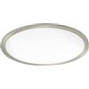 Eglo Led faretto da incasso Fueva Flex, spot Led in alluminio, superficie luminosa in plastica nichel opaco, profondità di montaggio 25mm, bianco neutro, Ø 22,5cm