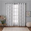 Exclusive Home Tende Kochi Linen Blend Grommet Top Window Curtain Panel Pair, Sea Foam, 54 x 96 cm, Pezzi