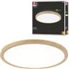 Paulmann 71028 Pannello LED Atria Shine plafoniera con Backlight rotondo IP44 16W 1600lm 293mm effetto legno plastica 3000K - bianco caldo