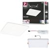 Paulmann 92398 LED Panel Faretto da incasso Veluna VariFit IP44 185x185 mm quadrata, incl. 1x17,5 Watt, in materiale plastico satinato, 4000 K