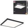 Paulmann 71001 - Pannello LED Atria Shine, 293 x 293 mm, rettangolare, incl. 1 x 16 W, bianco caldo, nero, pannello di luce in plastica, 3000 K
