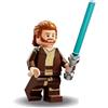 LEGO Star Wars: OBI Wan Kenobi Minifigure con spada laser e mantello nero