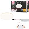 Paulmann 92387 LED Pane| Faretto da incasso Veluna VariFit IP44 Bianco caldo 75 mm rotonda, incl. 1x4,5 Watt, Plafoniera in materiale plastico satinato per soggiorno, 3000 K