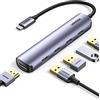 UGREEN Hub USB C HDMI 4K 30Hz Adattatore 4 Porte 5Gbps in Alluminio Corpo Sottile Compatibile con MacBook Pro Air M3 M2 M1, iPad, iPhone 16 Plus Max, Chromebook