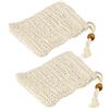 FACKELMANN 2, 61142 - Sacchi per Sapone, 14 x 9 x 1 cm, Colore: Naturale