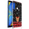 ZhuoFan Cover Samsung Galaxy A9 2018, Custodia Silicone Trasparente con Disegni Christmas Pattern Ultra Slim TPU Morbido Antiurto Bumper Case per Samsung Galaxy A9 2018 (Alce 2)