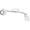 Eglo 31002 faretto Faretto d'illuminazione da superficie Argento, Bianco GU10 LED