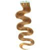 hair2heart Just Beautiful Hair - 30 x 2.5 g Fasce Adesive Capelli Veri Remy Indiani ondulate 50cm - #12 biondo miele, 1x30 ciocche