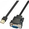 DSD TECH SH-RS232D2 Cavo da USB a seriale RS232 DB9 Chip PL2303GT integrato per Windows 8 Liunx Mac OS (Nero)