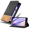 Cadorabo Custodia Libro per Nokia Lumia 950 XL in NERO MARRONE - con Vani di Carte, Funzione Stand e Chiusura Magnetica - Portafoglio Cover Case Wallet Book Etui Protezione