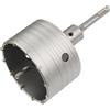 Meccion Fresa a Tazza per Muro Cemento con Adattatore SDS Plus 110mm, Punte di Tungsteno Sega a Foro Cavo per Mattoni, Calcestruzzo, Muro di Pietra di Cemento (95mm+110mm SDS Plus Adattatore)