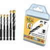 MY TOOL EXPERT Ultimate Professional - Set di 5 punte da trapano multimateriale, 5,6,8,10 mm, esagonale, 9 rotanti e ad impatto, multiuso, per mattoni, piastrelle, legno, plastica, metallo, 5,6,8,10 mm
