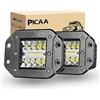 PICAA LED Luce da Lavoro 2pcs 3 Pollici 42W Individuare Riflettore Faretto a LED Faretti Fendinebbia LED Fari Led Luci di Lavoro Fuoristrada Barra 12V 24V per FUORI STRADA Moto 4WD SUV ATV UTV Camion