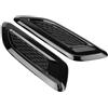TKSE Finitura Per Presa D'aria, Finitura Ala di Uscita Auto in Fibra di Carbonio, Ala di Uscita Presa D'aria Per Cofano Esterno Universale Decorativa Per Land Rover Range Rover Evoque 2012-2018(#2)