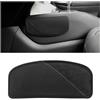 JNNJ Poggiagambe per Supporto per Gambe Del Lato Guidatore, Protettiva Supporto Cuscino per Bracciolo Auto Cuscino Pad in Pelle Dell'auto, Protettiva Supporto Cuscino per Bracciolo Auto(Nero)