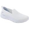 Skechers Go Walk Flex Bright Summer, Sneaker Donna, White Textile/Trim, 43 EU