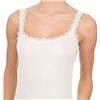 Liabel Lana Seta Offerta 2-3 Pezzi Canotta Intima Spalla Stretta 85% Lana 15% Seta Donna XS Nero