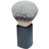Fantasia Pennello da barba, capelli sintetici, con manico in plastica nera, altezza: 10 cm, anello Ø 21