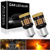 yifengshun 2X Ambra 1156 BA15S P21W 45SMD LED Lampadina LED Indicatore di direzione Sostituzione Indicatori di Direzione Senza Flash Indicatori di Direzione Anteriori e Posteriori