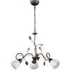 TRIO LIGHTING FOR YOU Trio Leuchten 110700328 Traditio a + + to e, Lampadario, Metallo, E14, antico ruggine, 70 x 70 x 150 cm