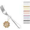 Berglander Set di forchette da tavola da 12pcs da 18cm, set di forchette da cena in acciaio inossidabile per casa, ristorante, pranzo quotidiano, facile da pulire e lavabile in lavastoviglie