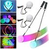 Booaee 2 pz LED Poi Balls, palle luminose, Poi luminose per giocoleria, danza e spettacolo, strumento per principianti e professionisti