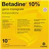 Betadine 10% 10 Garze Impregnate