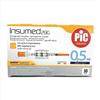 PiC Solution Insumed 29G x 12,7mm 30 Siringhe da insulina 0,5 ml