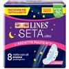 Lines Seta Ultra 8 Assorbenti Notte con Ali