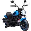 DecHome Moto Elettrica per Bambini con Rotelle e Fanale per Bambini 18+ Mesi colore Blu e Nero - 346DHBU